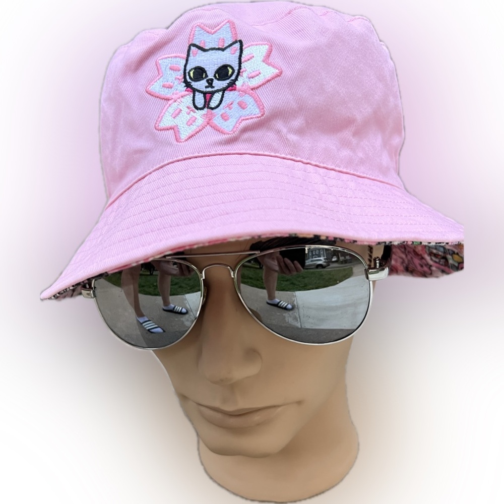 🐱Tokidoki Sakura Celebration Bucket Hat | Reversible | Hello Kitty and Friends - Picture 8 of 17